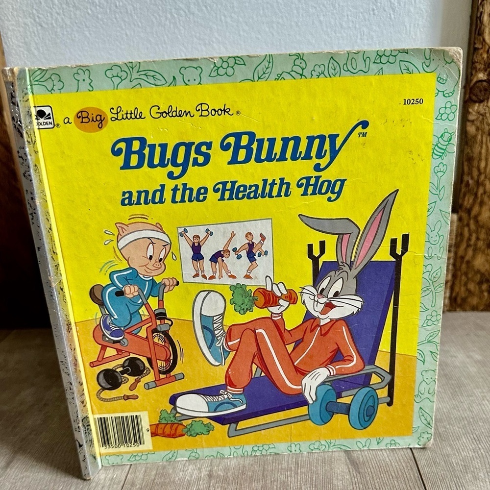 Vintage Bugs Bunny and the Health Hog Children’s Book by Teddy Slater 1986